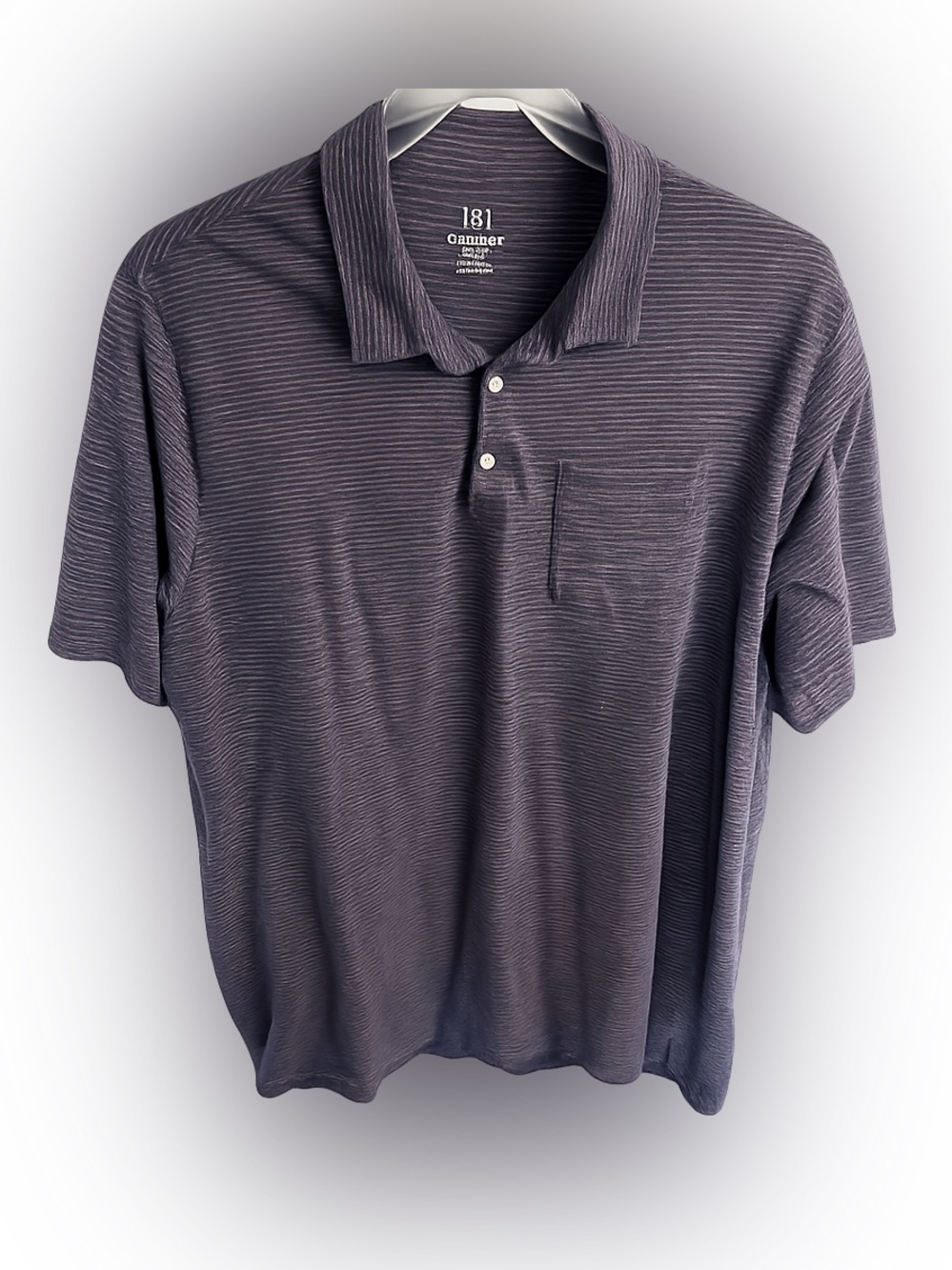 George Striped Polo Shirt Pink Blue Men's XXL Short Sleeve Casual Golf